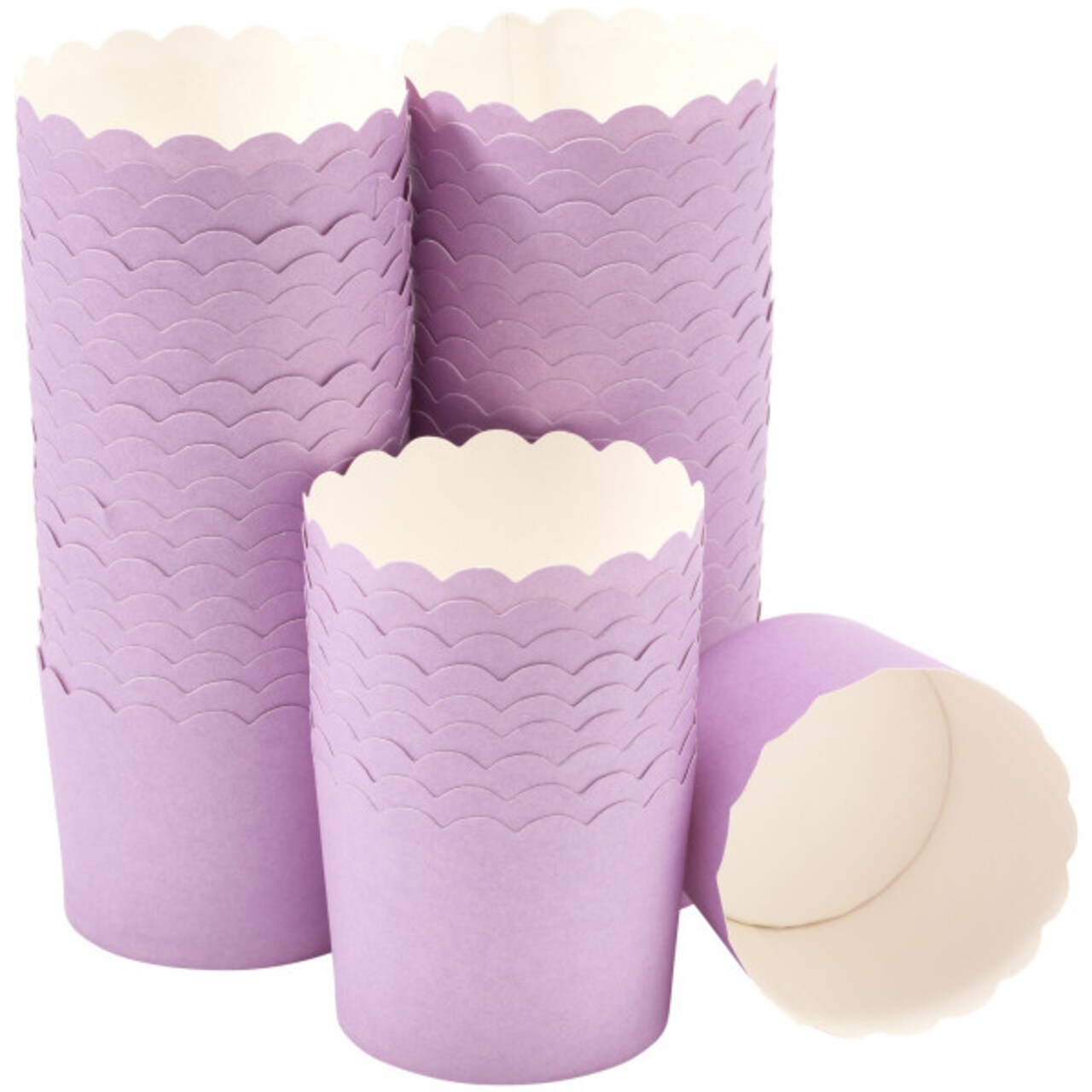 Lilac Scalloped Baking Cups 50ct